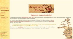 Desktop Screenshot of acupuncture-online.com
